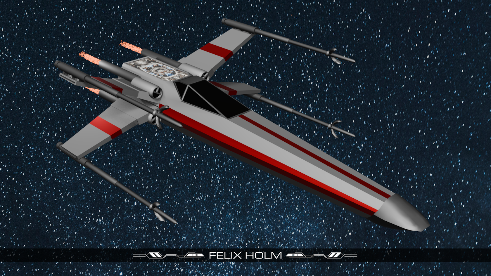 X-Wing Spaceship