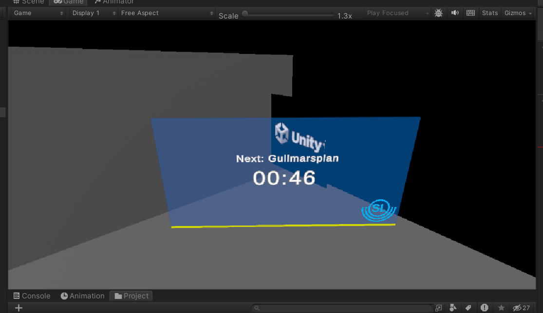 AR Train Time UI